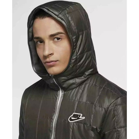 Nike Sportswear Synthetic Fill Fleece Jacket Olive CU4422 380 Men Extra Small XS - Picture 4 of 10